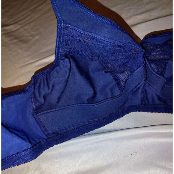 Glamorise MagicLift Minimizer Bra Wireless Size 48DD Blue Full Figure Plus Size - Picture 6 of 6